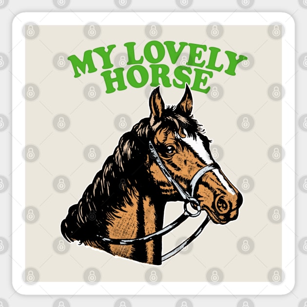 My Lovely Horse Sticker by DankFutura